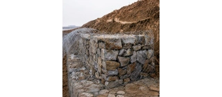 ANJIA Group – hexagonal woven gabion baskets installed at river slope for erosion control